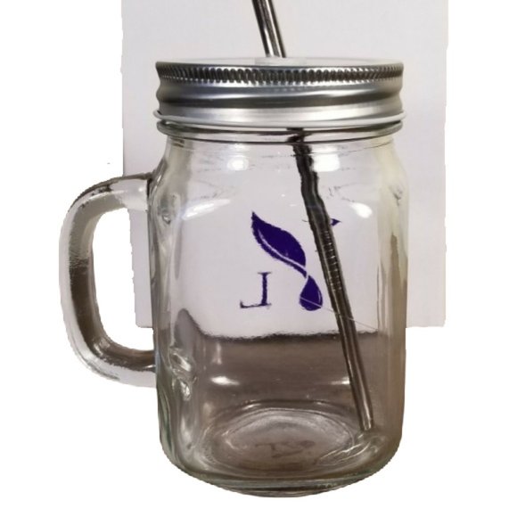 Young Living Mason Jar Mug w/ Stainless Straw - Picture 6 of 10